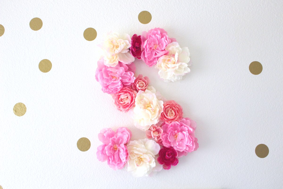How to make a floral&nbsp;letter